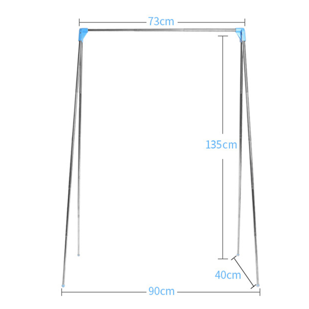 Portable Indoor Outdoor Clothes Rack Stable Retractable Rotatable