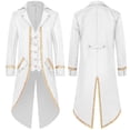 thumbnail image 1 of Men's Stylish Tailcoat Jacket Halloween Gothic Formal Coat for Daily Wear Stage Performance Slim Fit Elegant Design, 1 of 4