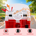 thumbnail image 4 of TLSUNNY 6V Licensed VW Bus Ride On Toys, Battery Powered Vehicle, 2-Speed Drive, Soft Start, Seat Belt, Cup Holder, Music, Foot Pedal Control, Red, 4 of 9