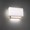 thumbnail image 2 of WAC Lighting Maven 14" 1-Light LED 3000K Modern Aluminum Wall Sconce in Nickel, 2 of 6