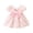 Z-07Pink, variant on PINQI Baby Midi Blouse Girls Short Sleeves Flower Bow Tie Top Summer Print T-shirt Blouse Tops Casual Clothes for 0 to 18 Months