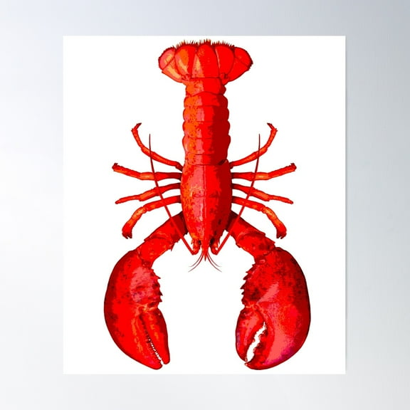 Lobster Poster Wall Art, Modern Wall Decor For Living Room Bedroom, 8x12 UNFRAMED