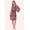 Scarlet Safari, variant on Womens Cozy Stretch Jersey 2 Piece Matching Robe & Chemise Set