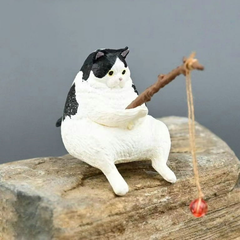 Fishing Cat Figurines