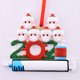 thumbnail image 5 of Árbol de resina colgante para árbol de Navidad bricolaje nombre escrito a mano bendición decoración del árbol de Navidad cubierta facial colgante de muñeco de nieve, 5 of 8