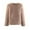 Brown, variant on AOOCHASLIY 2023 Women Winter Coat Women's Solid Vertical Stripe Toka Faux Rabbit Short Coat V-Neck Coat Faux Coat