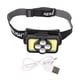 thumbnail image 2 of Linterna frontal impermeable, lámpara frontal COB USB recargable LED, linterna frontal impermeable, apariencia llamativa, 2 of 14
