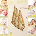 thumbnail image 3 of SKYSONIC 5 PCS Retro Harvest Thanksgiving Baby Muslin Washcloths, Pumpkin Face Towel Burp Cloths Ultrasoft Absorbent Cotton Bath Wipes Towels for Newborn Boys Girls, 3 of 7