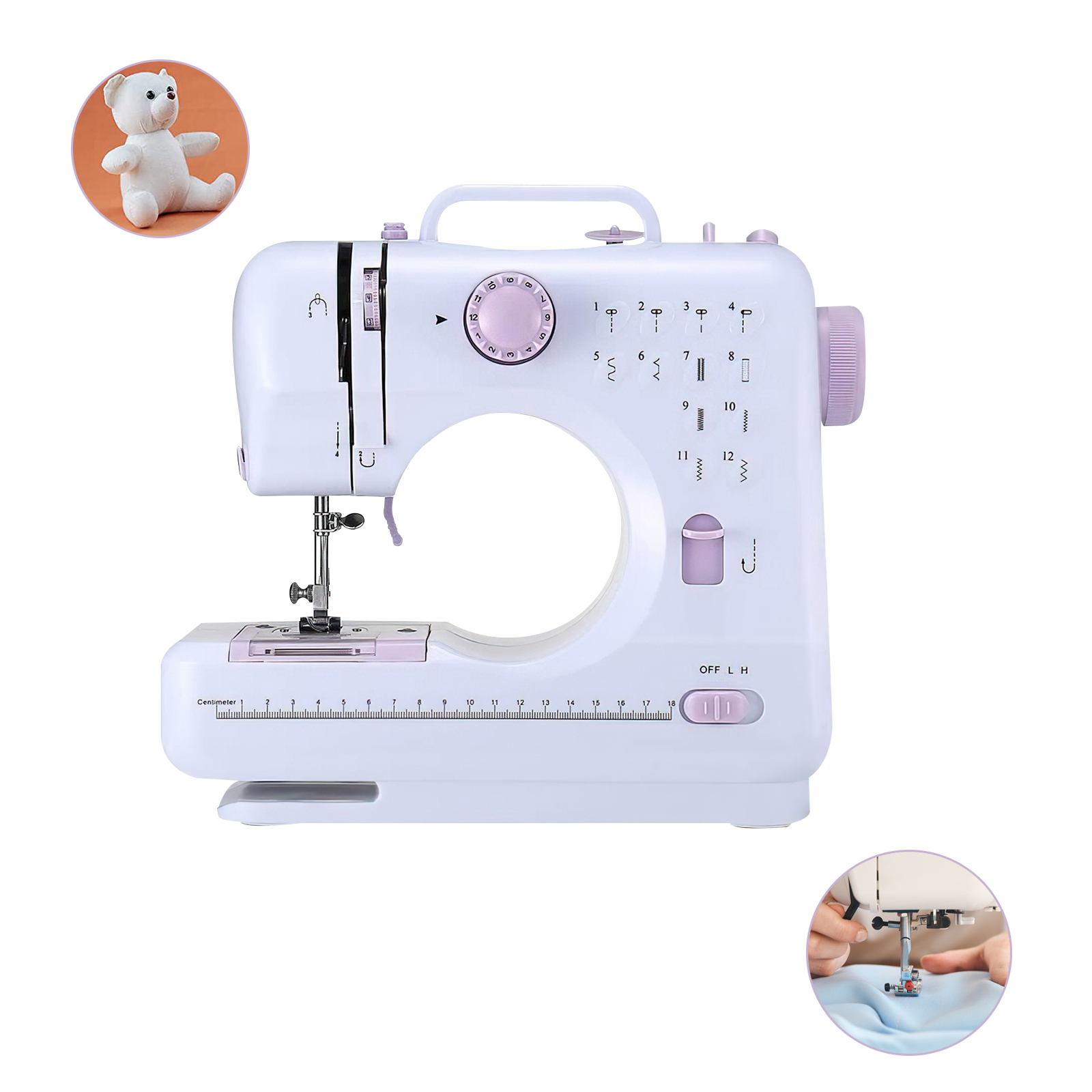 Mini Sewing Machine Tool for Beginners Kids, Electric Sewing Machine