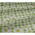 thumbnail image 5 of oneOone Viscose Jersey Olive Green Fabric Sunflower Floral Craft Projects Decor Fabric Printed By The Yard 60 Inch Wide, 5 of 5