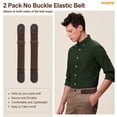 thumbnail image 6 of WHIPPY Men's No Buckle Belts for Jeans Elastic Belt for Women Adjustable Stretch Belt, 6 of 8