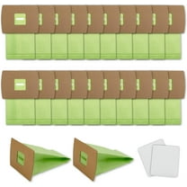 22 Pack Type BB Compact Canister Bags Replacement for Oreck XL Buster B Canister Vacuum bags PKBB12DW BB180 BB280 BB850 BB870 BB900 BB1000 MV160 with 2 Motor Filter