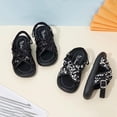thumbnail image 1 of JDQJBZ Girls Sandals Black Glitter Thick Sole Summer Beach, 1 of 5