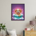 thumbnail image 4 of Paint by Numbers Kit for Adults, Happy Puppy Bath Time Paint by Numbers, Easy Paint by Numbers Kit for Adults Beginner, DIY Adult Paint by Number Kits on Canvas, 12x16in Home Decor, 4 of 7