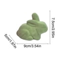 thumbnail image 3 of Easter Flocked Bunny Indoor Outdoor Decorations Centerpiece Decorative Ornaments Easter Party Decorations Wreaths Floral Branches Table Decorations DIY Accessories., 3 of 6