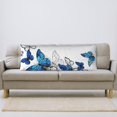 Blue Flying Butterflies Body Pillow Cover Super Soft Body Pillow