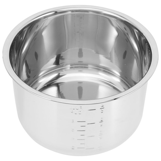 PTOOTP Electric Pot Stainless Steel Silver 1Set for Cooking and Serving