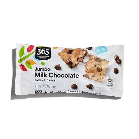 WF Market, Chocolate Chips Baking Jumbo Milk Chocolate, 10 Ounce