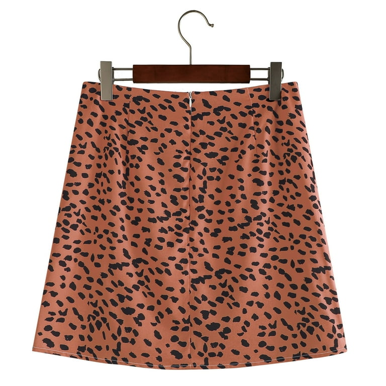 HSMQHJWE Lyaner Skirt Twin Bed Skirt 18 Inch Drop Casual Print Fashion Skirt Women A Line Slitting Short Skirt Pencil Skirt Outfit