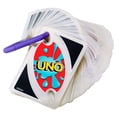 thumbnail image 4 of Jeu de cartes UNO Splash portatif avec cartes en plastique imperméables et agrafe, 4 of 7