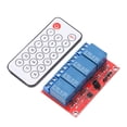 thumbnail image 1 of 4 Channel Relay Module Receiver Set, Efficient 4 Channel Relay Module Kit Labor Saving Multiple Buttons With Internal Battery For Electrical Components 5V,12V,24V, 1 of 8