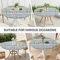 thumbnail image 7 of Football Terms and Icons Pattern Round Fitted Tablecloth with Elastic Edge,Dining Table Cover Waterproof,Outdoor Round Tablecloth for Camping,Dining,Indoor and Outdoor, 7 of 7