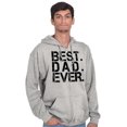 thumbnail image 5 of Best Dad Ever Cool Fathers Day Gift Zip Hoodie Sweatshirt Men Brisco Brands S, 5 of 6