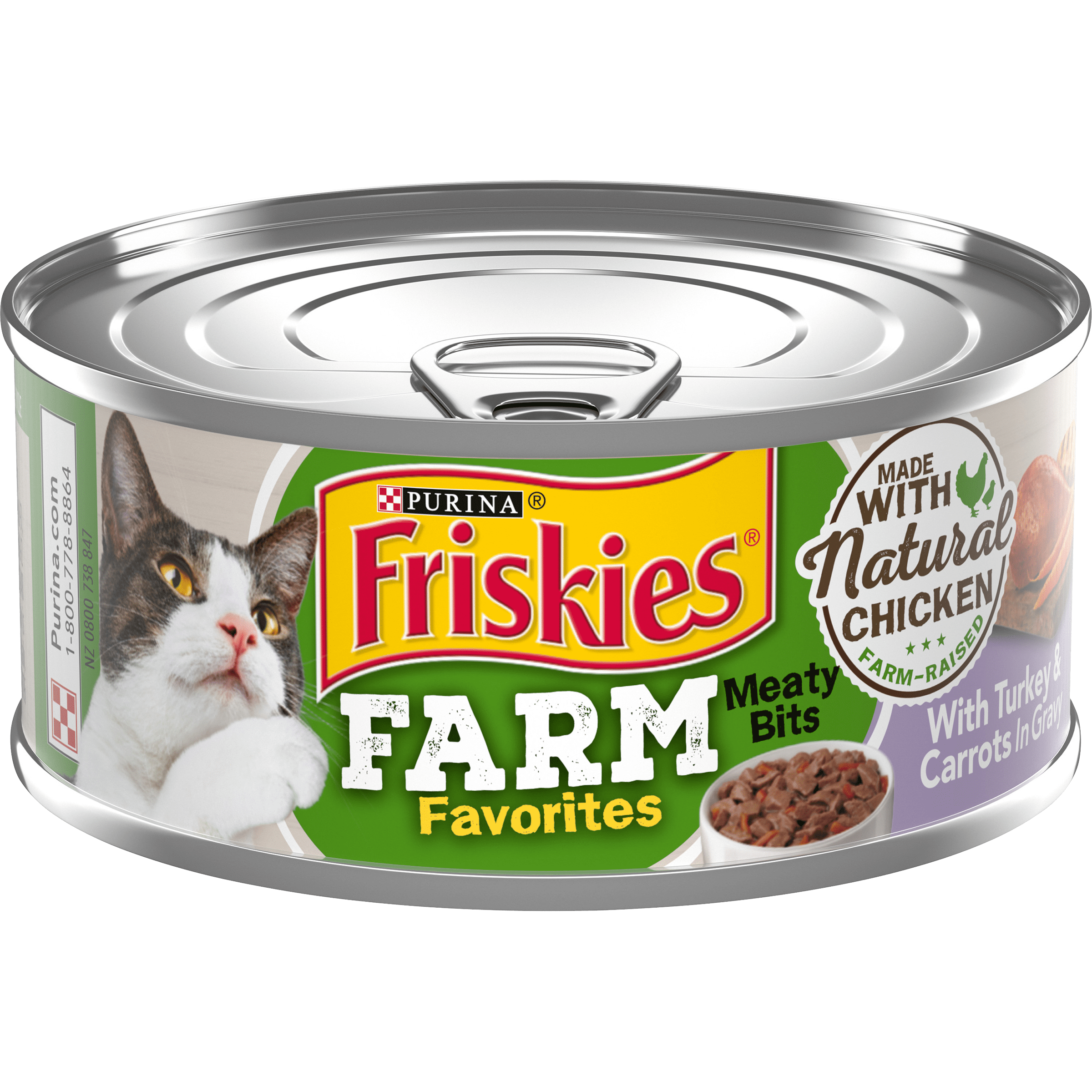 (24 Pack) Friskies Gravy Wet Cat Food, Farm Favorites Meaty Bits With