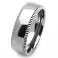thumbnail image 2 of Women's 5MM Comfort Fit Stainless Steel Wedding Band Milgrain Edges Ring (Size 5 to 9) Size 9, 2 of 3