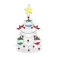 thumbnail image 5 of Personalized Family of 3 White Christmas Tree Ornament 2024 -  Custom Christmas Ball Xmas Tree Decor, 5 of 10