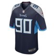 thumbnail image 2 of Men's Nike Marlon Davidson  Navy Tennessee Titans  Game Jersey, 2 of 6
