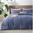 thumbnail image 1 of Juego de edredón Bedsure King Size Infinity Blue para todas las estaciones, 1 of 8
