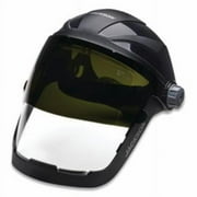QUAD 500 Premium Multi-Purpose Face Shield, Ratcheting, AF/Clear/Shade 5 IR, 9 in H x 12-1/4 in W