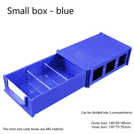 

1PC Stackable Plastic Hardware Parts Storage Boxes Component Screws Toolbox