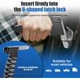 thumbnail image 3 of ZOUSSIQI Car Handle, Car Door Assist Support Handle for Elderly and Handicapped, Multifunction Window Breaker Emergency Tool, Portable Vehicle Support Handle and Handicapped Car Support CA919-46892, 3 of 7