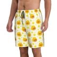 thumbnail image 2 of Fuzoiu Ducky Cartoon Print Men's Beach Shorts,Men's Swim Trunks,Quick Dry Board Shorts with Pockets,Men's Bathing Suits for Surfing, Running, and Casual Wear-3X-Large, 2 of 6