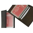 thumbnail image 2 of Lamb Leather Bifold Plastic Credit Card Inserts Holder 1570 (C), 2 of 9
