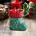thumbnail image 4 of Christmas Stocking Soy Candle - 7.5oz Romantic Floral Scented Gift Set for Holidays, Birthdays & Home Decor (Long-Lasting, Phthalate-Free), 4 of 6