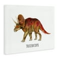thumbnail image 3 of Stupell Industries Cottage Triceratops Dinosaur Learning Canvas Art, 48 x 36, by Brett Blumenthal, 3 of 8