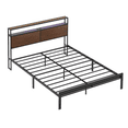 thumbnail image 2 of Cama Queen FABATO Cabecera Colchon Luces Led Usb, 2 of 7