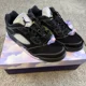 thumbnail image 1 of Ni - ke Ni - ke Air Jordan 5 Retro Low Dongdan DX4355 Black/White Lilac Ice Shoes Men's 9.5, 1 of 5