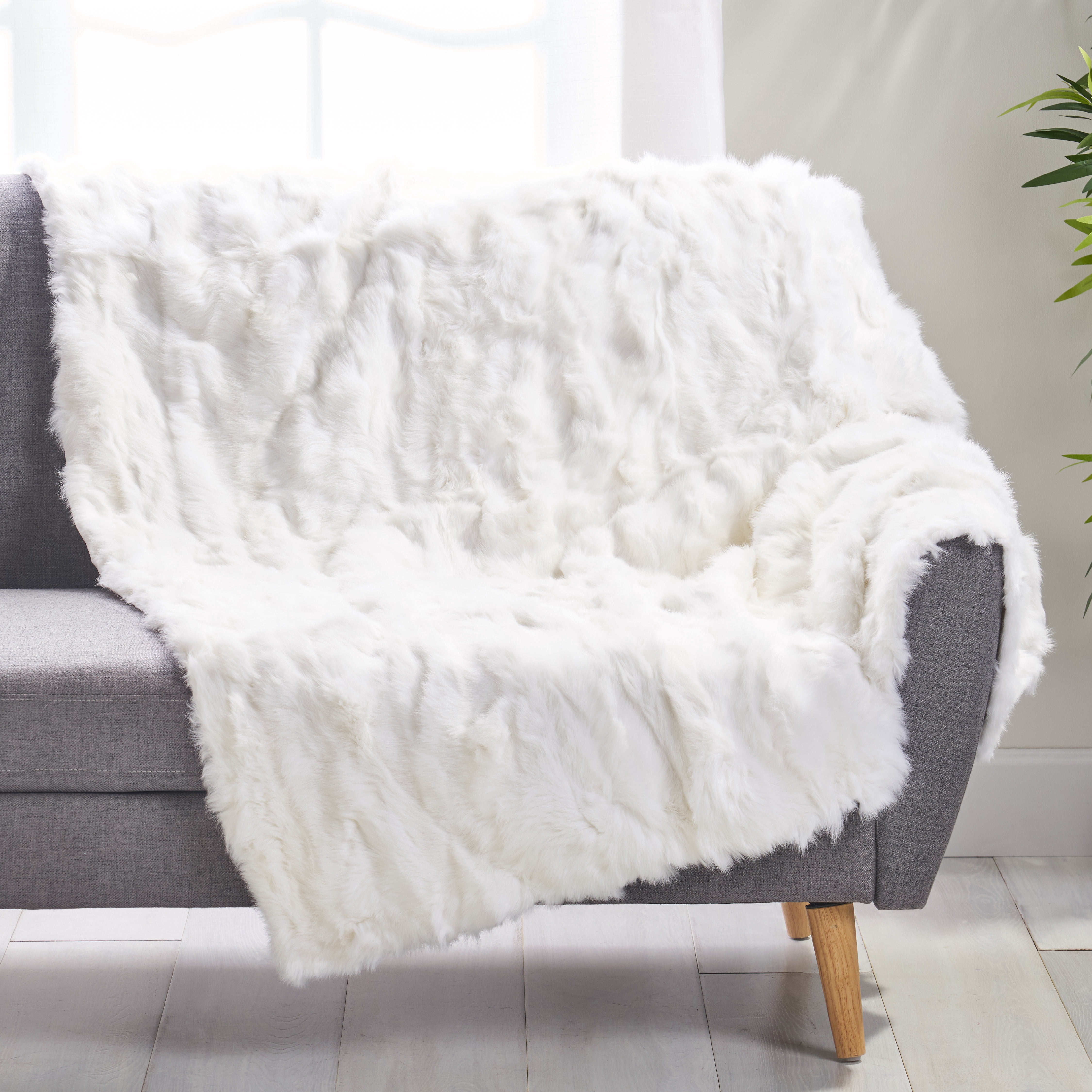 Faux Fur Throw