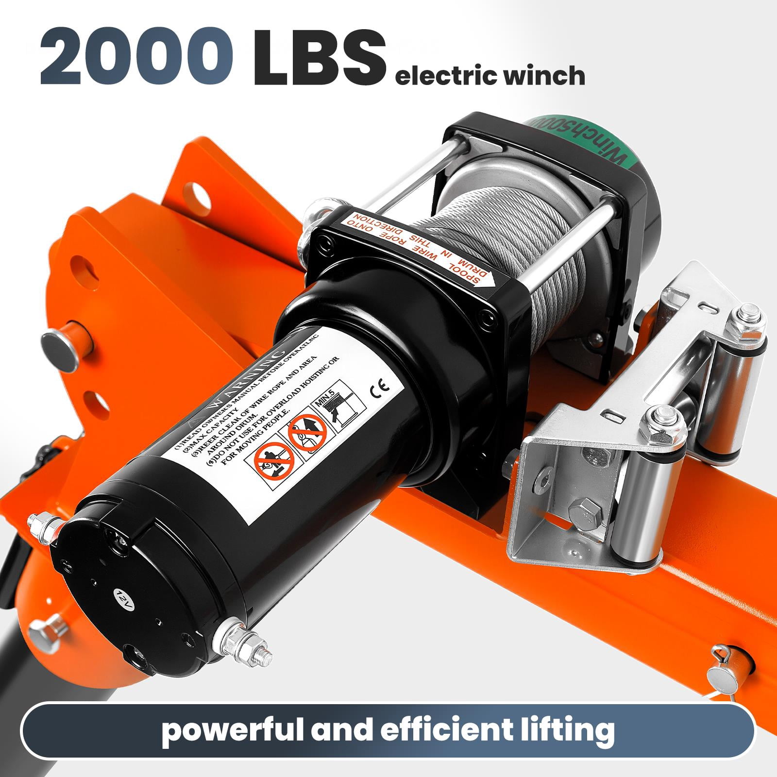 1100Lbs Load Truck Mounted Crane, Pickup Truck Crane, Heavy-Duty Lift Crane with Extendable Arm for Warehouse Lifting, Pickup Truck Loading