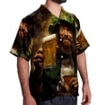 thumbnail image 2 of Saint Patrick's Day Men's Casual Hawaiian Shirt Printed Button Down Short Sleeve Summer Beach Shirts Unisex, 2 of 6