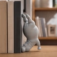 thumbnail image 4 of Hippo Bookends, Resin Animal Book Holder for Bookshelf, Funny Hippopotamus Book End for Home Office Library Shelf Decor, Decorative Book Organizer Gift, 4 of 6
