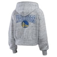 thumbnail image 3 of Women's WEAR by Erin Andrews Heather Gray Golden State Warriors Speckled Radiator Full-Zip Hoodie, 3 of 3