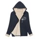 thumbnail image 4 of Ailaofu Women's Plus Rope Detail Oversized Hoodie Sherpa Zip Up Jacket, 4 of 7