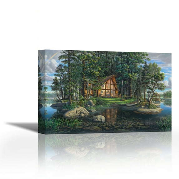 Freedoms Promise - Contemporary Fine Art Giclee on Canvas Gallery Wrap - wall d?cor - Art painting - 27 x 18 Inch - Ready to Hang