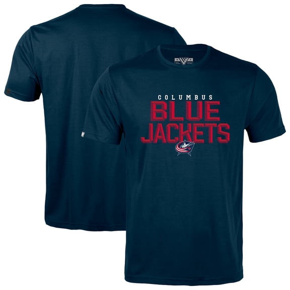 Men's Levelwear Navy Columbus Blue Jackets Richmond Carve T-Shirt