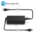 thumbnail image 2 of VUOHOEG 65W USB Tip AC Adapter Laptop Charger Compatibility with Lenovo ThinkPad, with Yellow Square Tip AC Power Adapter, 2 of 7